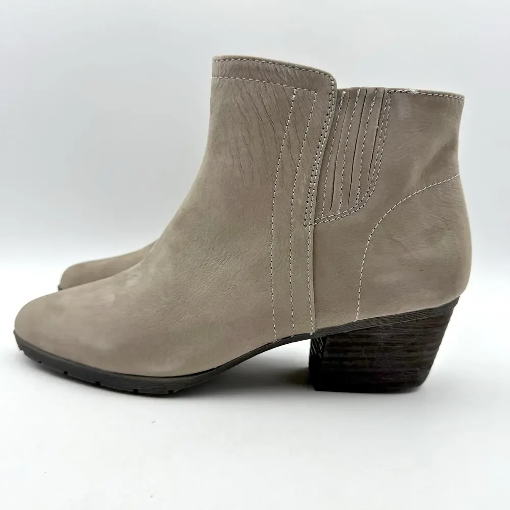 Blondo Womens Valli 2.0 Ankle Booties SIZE 8 M Taupe Grey Nubuck Leather NIB